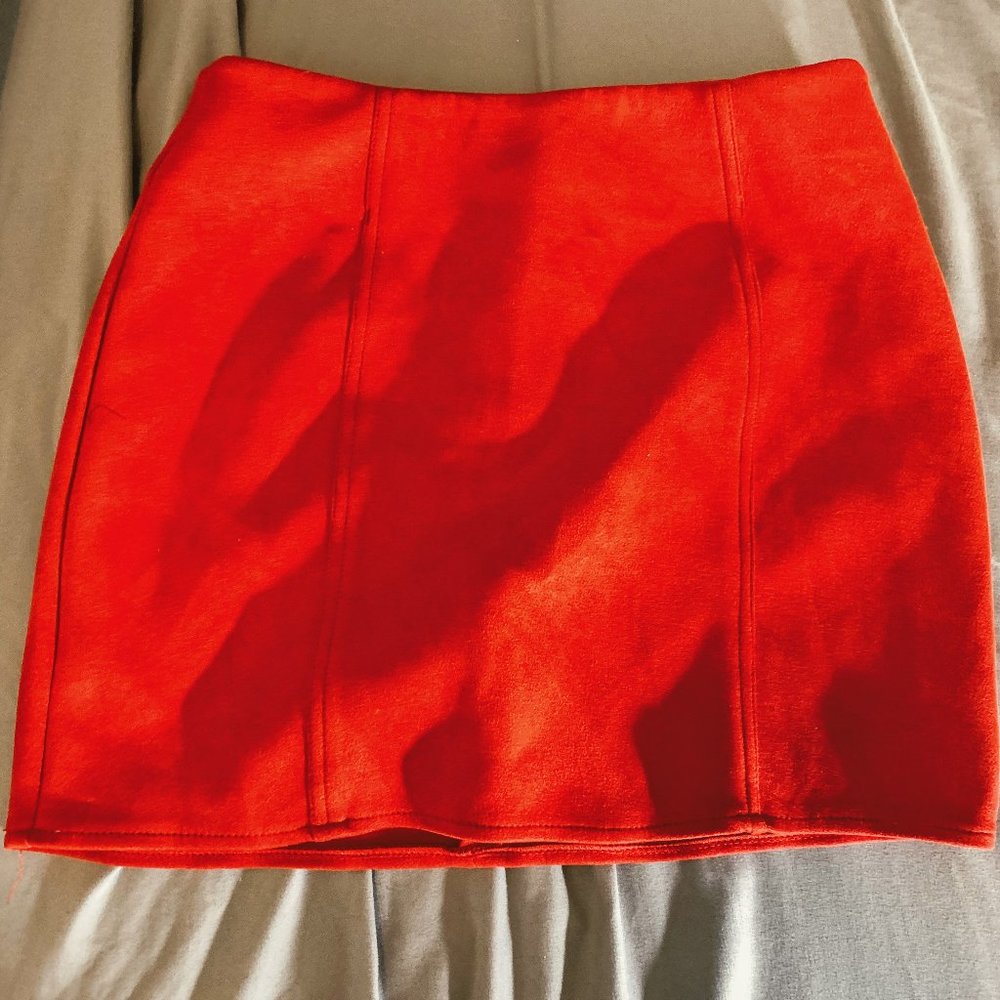 Red Mini Skirt